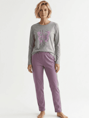 Nina Club Aesthetic – Γυναικεία Βαμβακερή Πιτζάμα 100% Cotton