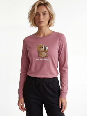 Nina Club Coffee First – Γυναικεία Βαμβακερή Πιτζάμα 100% Cotton