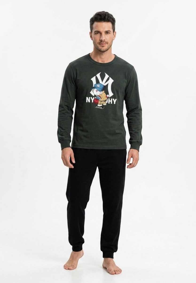 704__1 Nina Club New York – Ανδρική Βαμβακερή Πιτζάμα 100% Cotton - Image 1