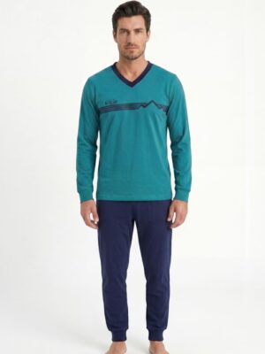 Nina Club Mountains – Ανδρική Βαμβακερή Πιτζάμα 100% Cotton
