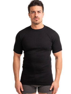 Φανέλα ανδρική κλειστή λαιμόκοψη Giorgio Black