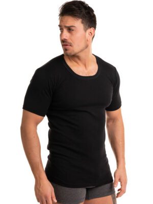 Φανέλα ανδρική ανοιχτή λαιμόκοψη Giorgio Black