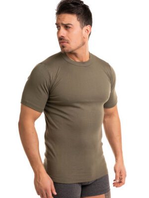 Φανέλα ανδρική κλειστή λαιμόκοψη Giorgio Olive Green