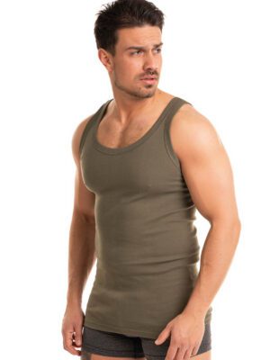 Φανέλα ανδρική τιράντα Giorgio Olive Green
