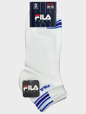 Fila Ανδρικές Κάλτσες 3-Pack White/Cream/Royal Sport