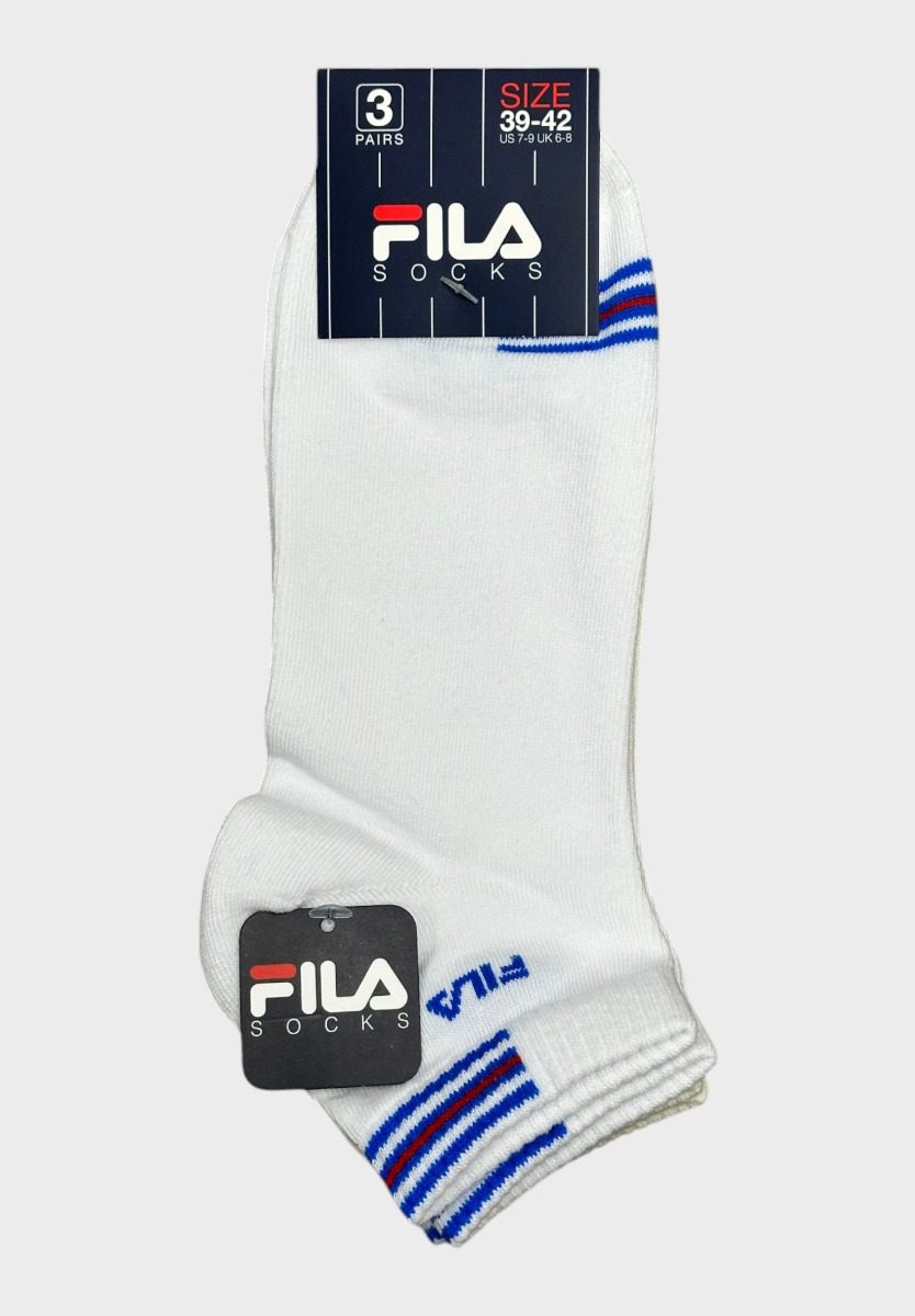 f3279-490_1_ Fila Ανδρικές Κάλτσες 3-Pack White/Cream/Royal Sport - Image 1