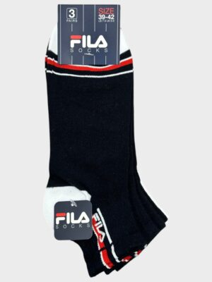 Fila Ανδρικές Κάλτσες 3-Pack White/Blue & Navy Sport