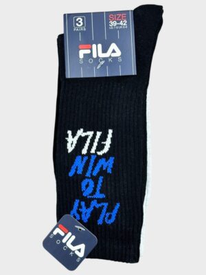 Fila Ανδρικές Κάλτσες 3Pack White/Grey/Black