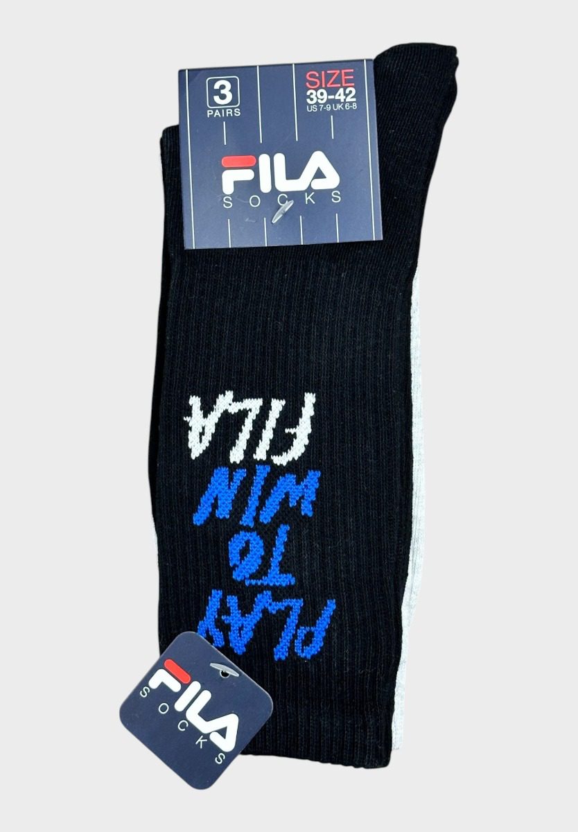 f5612-353_1_ Fila Ανδρικές Κάλτσες 3Pack White/Grey/Black - Image 1