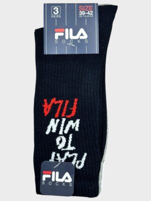 Fila Ανδρικές Κάλτσες 3Pack White/Grey/Navy