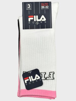 Fila Γυναικείες Κάλτσες 3Pack Flower White/Pink/Black