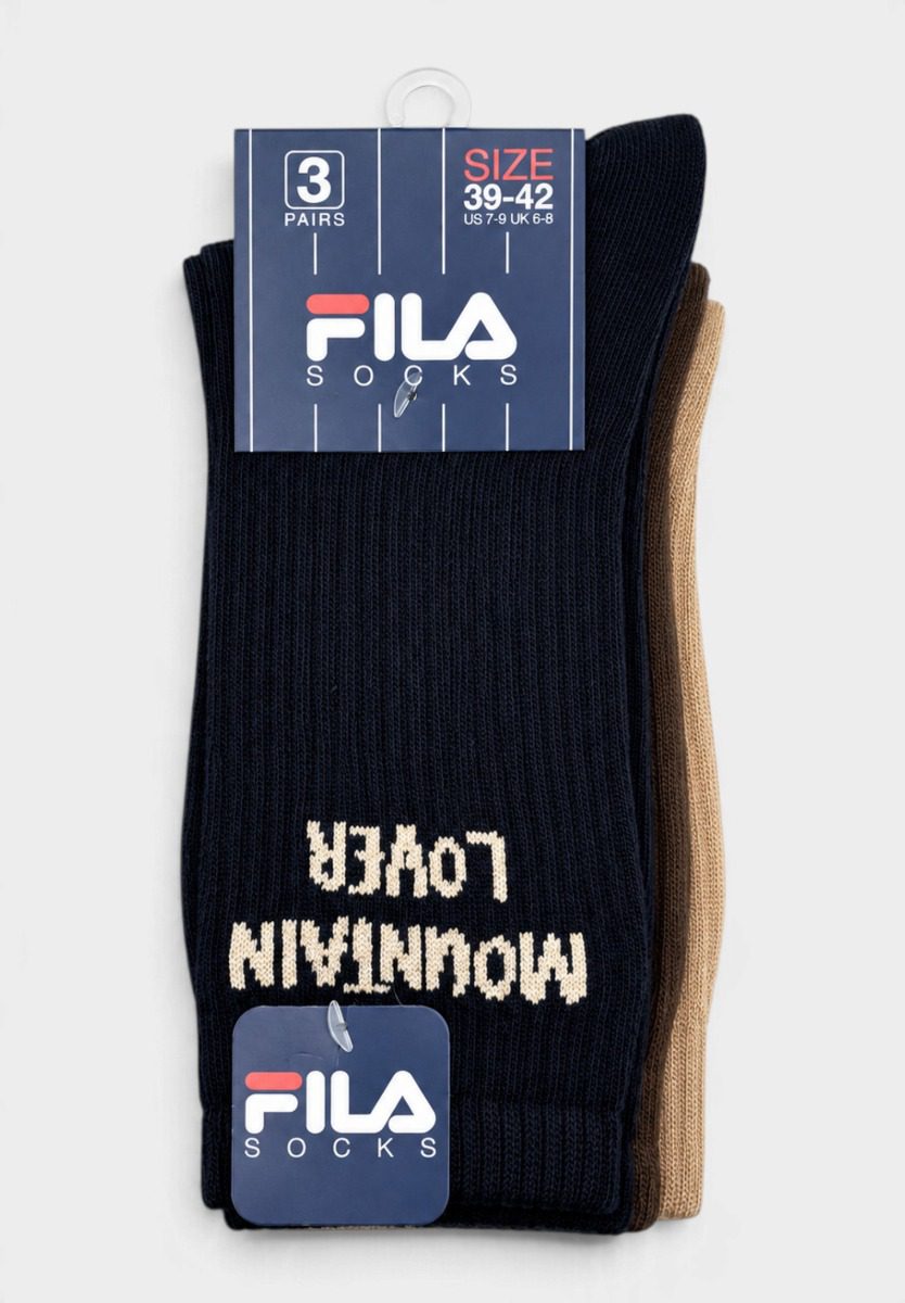 f5521_3_ FILA Mountain Lover – Ανδρικές Αθλητικές Κάλτσες 3 Ζευγάρια - Image 1