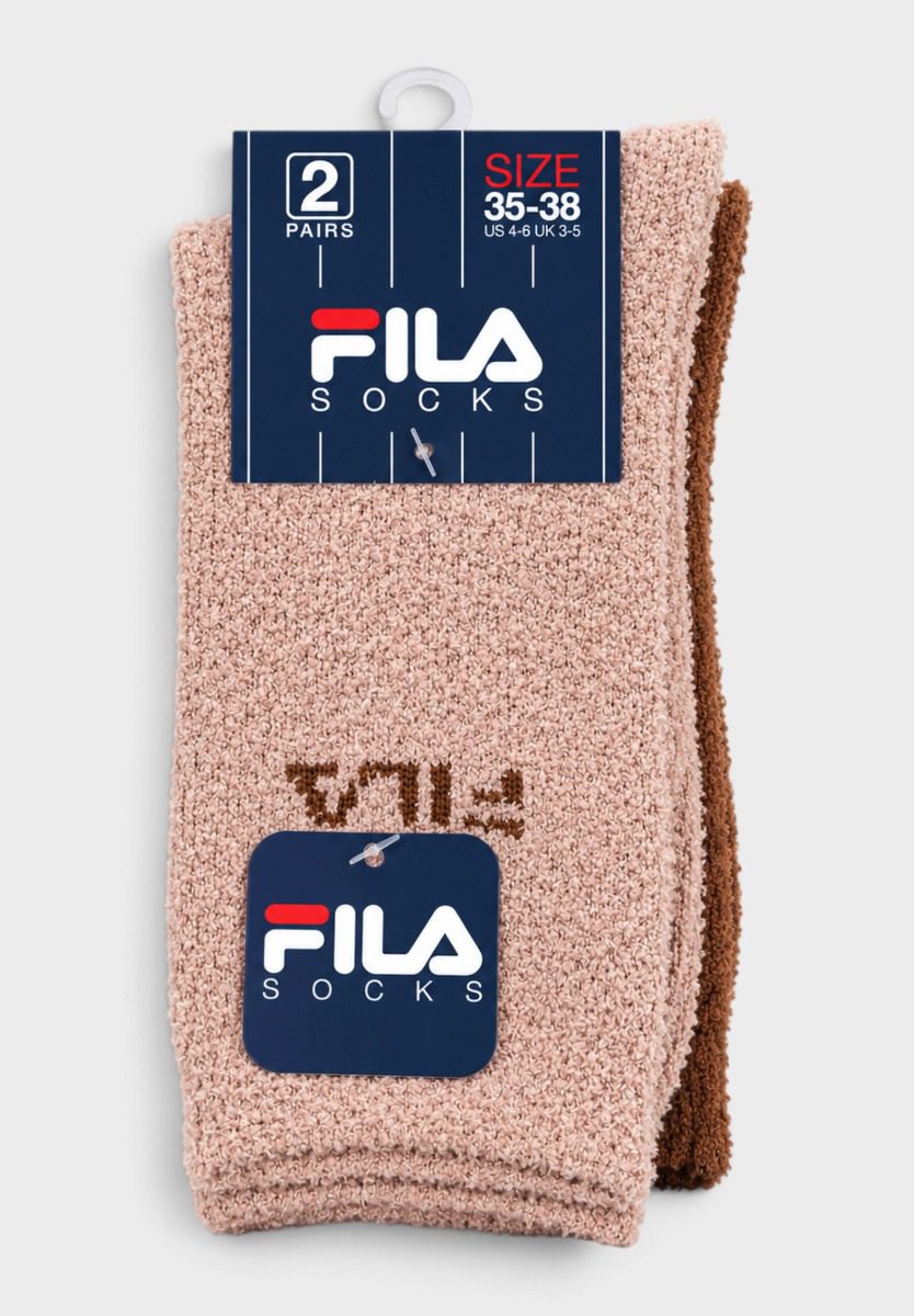 _fila-1_3_3 FILA Γυναικείες Αφράτες Χνουδωτές Κάλτσες 2 Ζευγάρια - Image 2
